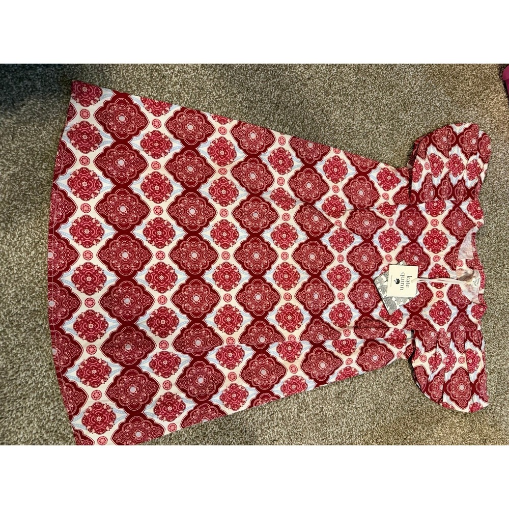 Kate Quinn NWT pleated ruffle sleeve A-line 7 years